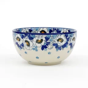 Miska ceramiczna 986 <br> 2222X Biało-niebieskie anemony
